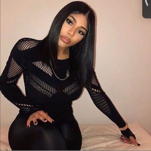 ‼️Black fishnet long sleeve bodysuit ‼️